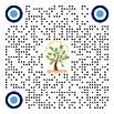 A qr code with a tree and a logo

Description automatically generated