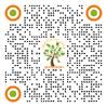 A qr code with a tree and orange circles

Description automatically generated