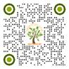 A qr code with a tree and circles

Description automatically generated