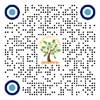 A black and white dotted pattern with a tree and blue circles

Description automatically generated