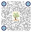 A qr code with a tree and a logo

Description automatically generated