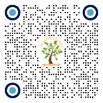 A black and white dotted background with a tree and blue circles

Description automatically generated
