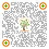 A qr code with a tree and orange circles

Description automatically generated