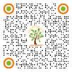 A qr code with a tree and orange circles

Description automatically generated