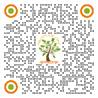A black and orange dots with a tree and text

Description automatically generated
