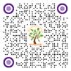 A black and purple circles with a tree and text

Description automatically generated