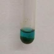 A blue liquid in a tube

Description automatically generated