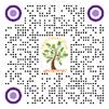 A qr code with a tree and text

Description automatically generated
