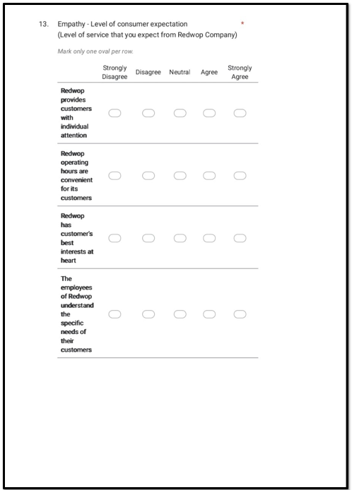 A close-up of a survey
AI-generated content may be incorrect.