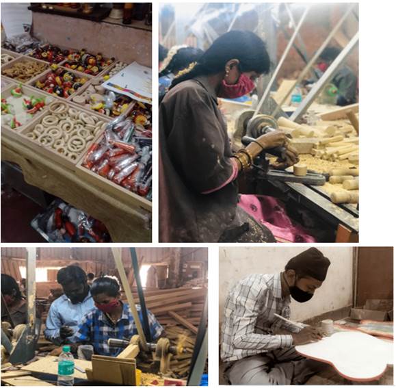 A collage of people working in a workshop

Description automatically generated