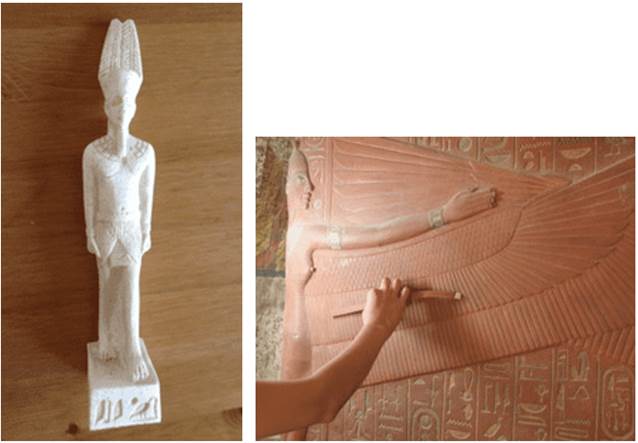 A close-up of a statue

Description automatically generated