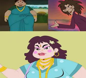A collage of cartoon characters

Description automatically generated with medium confidence