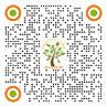 A black and orange dots with a tree and text

Description automatically generated