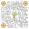 A black and orange dots with a tree and text

Description automatically generated