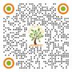 A black and orange dots with a tree and text

Description automatically generated
