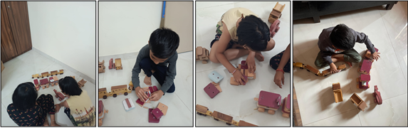 A child playing with wooden toys

AI-generated content may be incorrect.