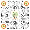 A black dots with orange circles and a tree

Description automatically generated