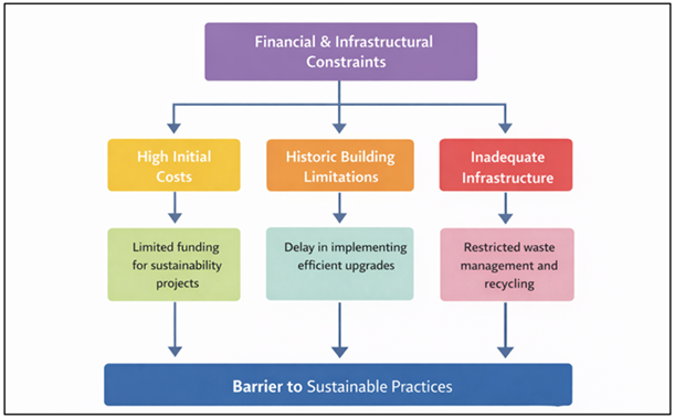 Financial and Infrastructural Constraints Affecting Sustainable Practices in Arts Institutions