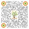 A black and orange dots with a tree and text

Description automatically generated