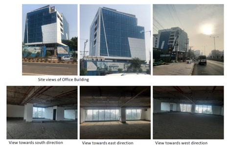 Views of the selected office building. Source: Authors