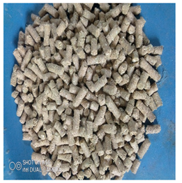 A pile of pellets on a blue surface

Description automatically generated