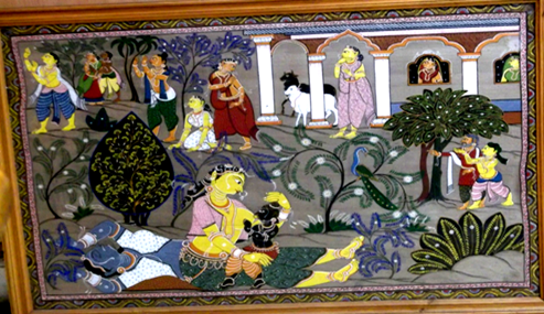 A picture containing indoor, table, decorated, cluttered

Description automatically generated