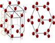 Description: Tellurium crystal structure. Atomic helices wind around the ...