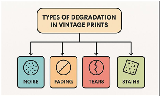 Flowchart of Degradation Types in Vintage Prints
