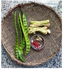 Eromba Ingredients: Yongchak (Bitter Bean or Petai)