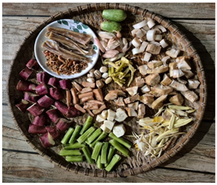 An Array of Vegetables Used in Cooking Pajon Ton