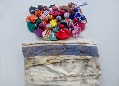 A pile of colorful objects

Description automatically generated