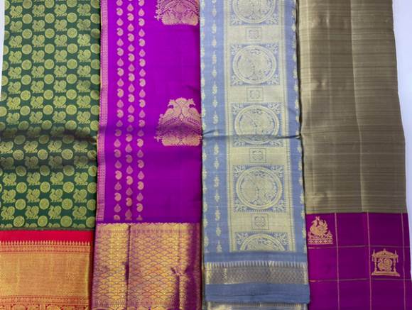 A group of colorful fabric

Description automatically generated