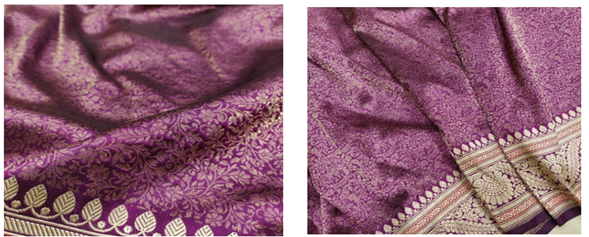 Close-up of a purple fabric

Description automatically generated