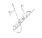 A close-up of a signature

Description automatically generated