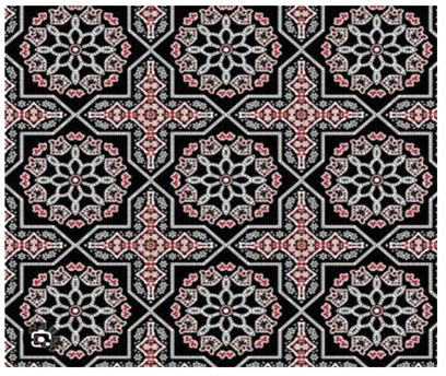 A black and white pattern
AI-generated content may be incorrect.