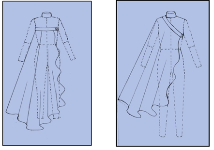 A drawing of a dress

Description automatically generated