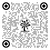 A black and white image of a tree with circles and a tree

Description automatically generated