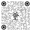 A black and white image of a tree with circles and a tree

Description automatically generated