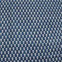 White Bud Dabu Hand Block Printed Cotton Fabric