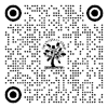 A black and white image of a tree and circles

Description automatically generated