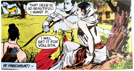 Pai, Amar Citra Katha. (1979), 1001, Rama, Retold from the Ramayana. P. 15.