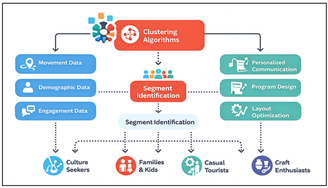 AI Workflow for Visitor Segmentation and Behavioral Analysis