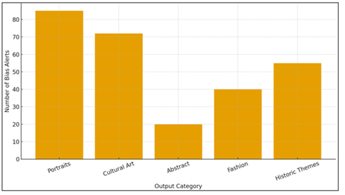 Bias Detection Frequency Across Output Categories