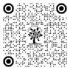 A black and white image of a tree with circles and a tree

Description automatically generated