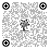 A black and white image of a tree with circles and a text

Description automatically generated