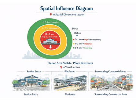 Station Area Design and Surrounding Commercial Environment