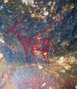 A close-up of a rock painting

Description automatically generated with low confidence