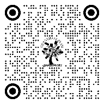 A black and white image of a tree with circles and a tree

Description automatically generated