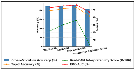 Comparison of Model Accuracy, Interpretability, and ROC-AUC