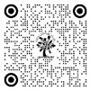 A black and white image of a tree with circles and a tree

Description automatically generated